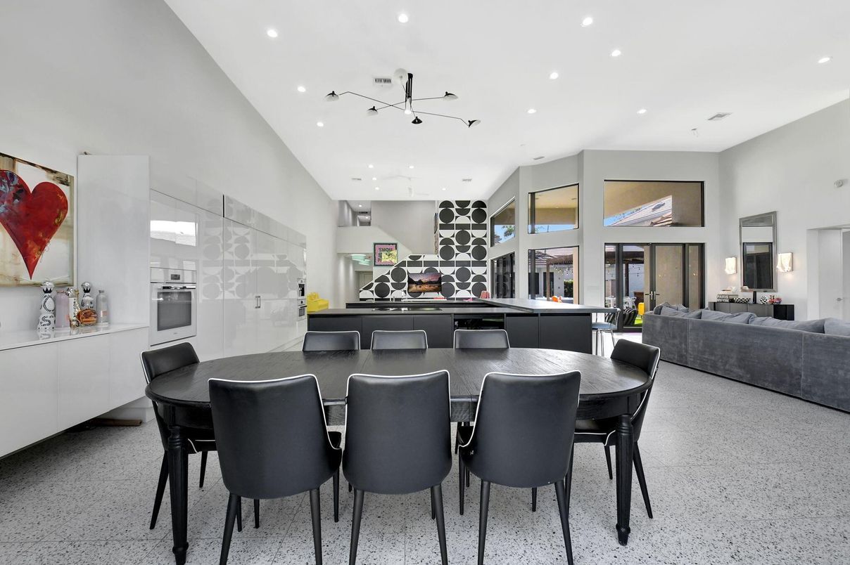 Dining room, Interior, Kitchen, Living room, Pendant Lights, Recessed Lighting