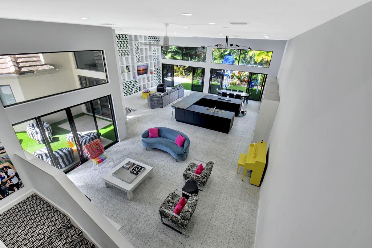 Interior, Living room, Recessed Lighting