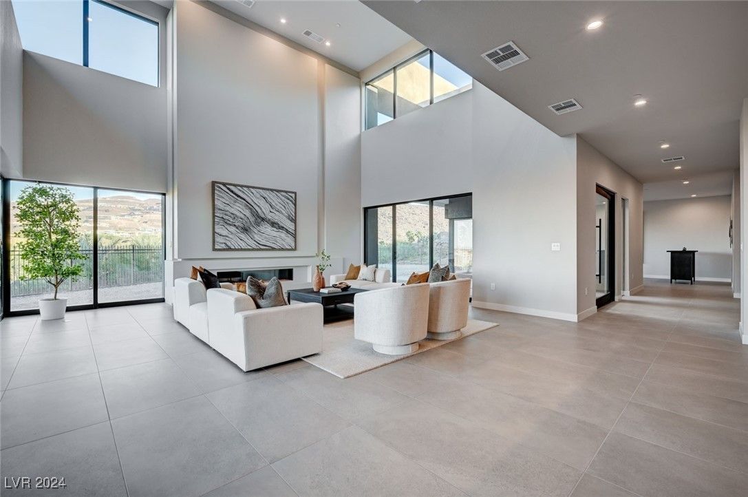 Interior, Living room, Recessed Lighting