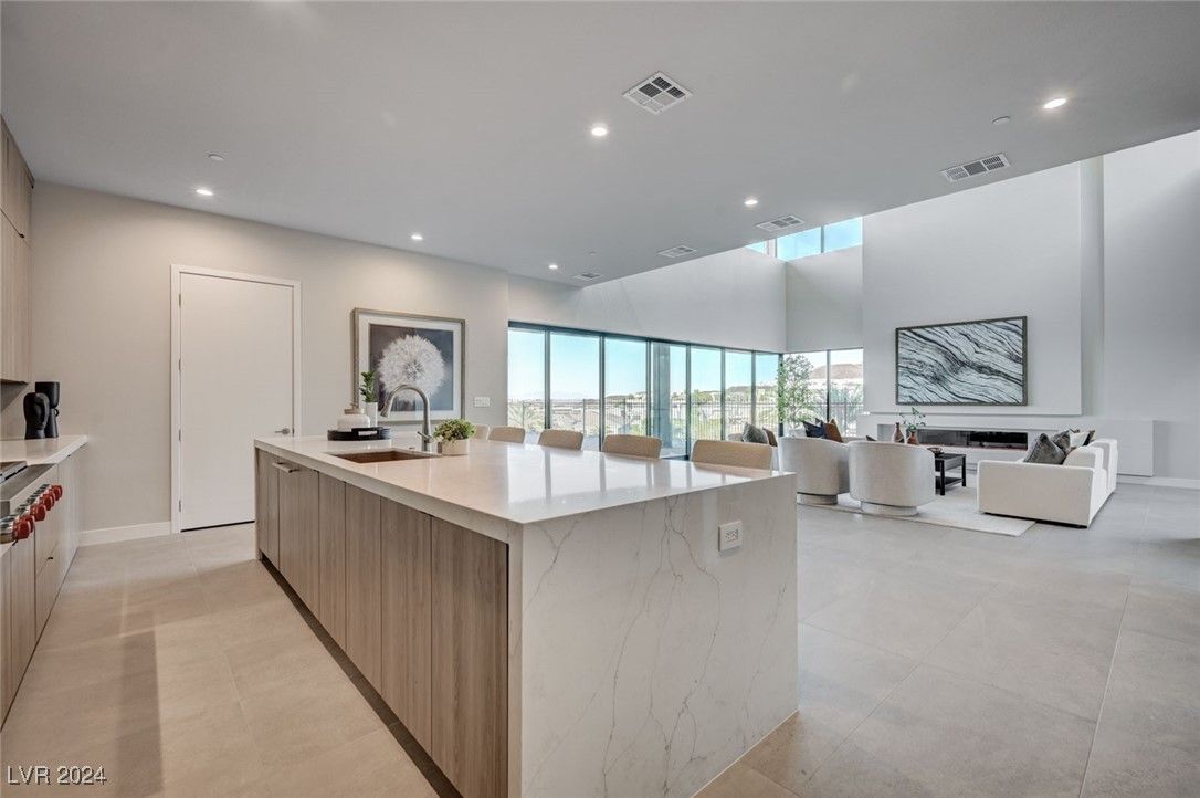 Interior, Kitchen, Living room, Recessed Lighting