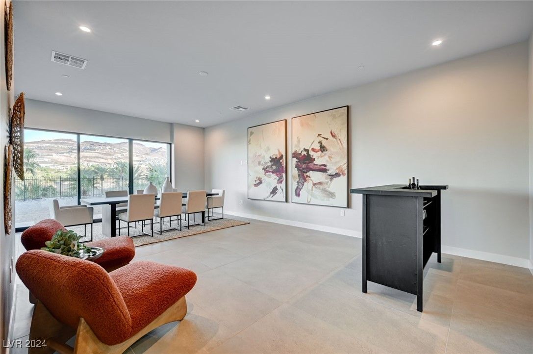 Dining room, Interior, Recessed Lighting