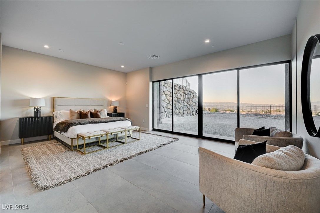 Bedroom, Interior, Recessed Lighting