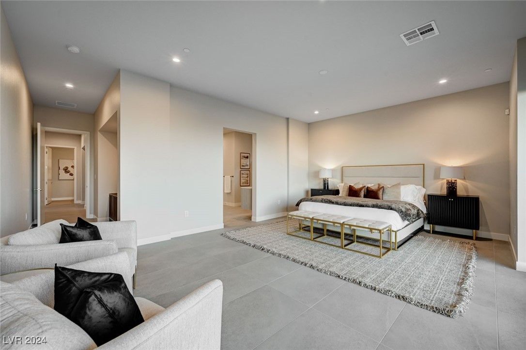 Bedroom, Interior, Recessed Lighting