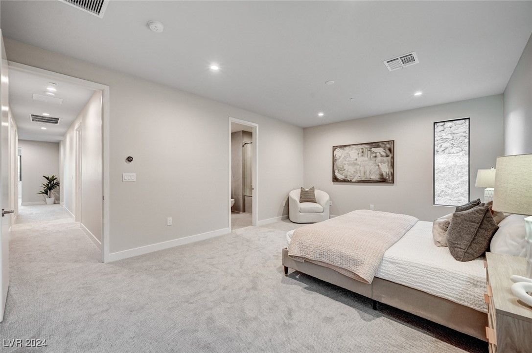 Bedroom, Interior, Recessed Lighting