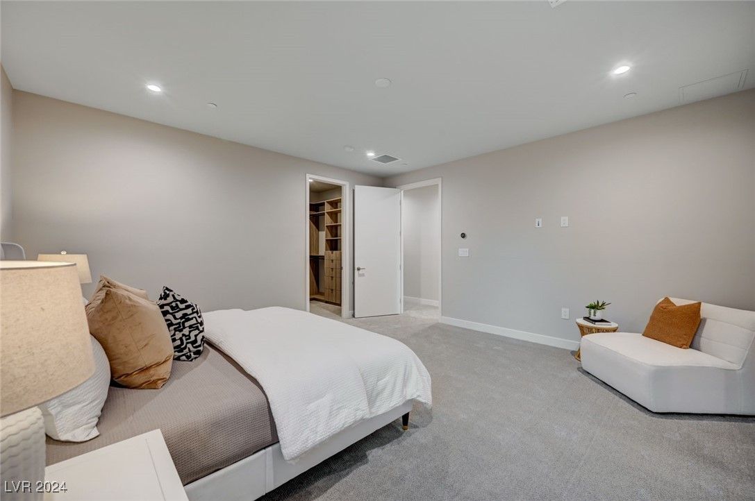 Bedroom, Interior, Recessed Lighting