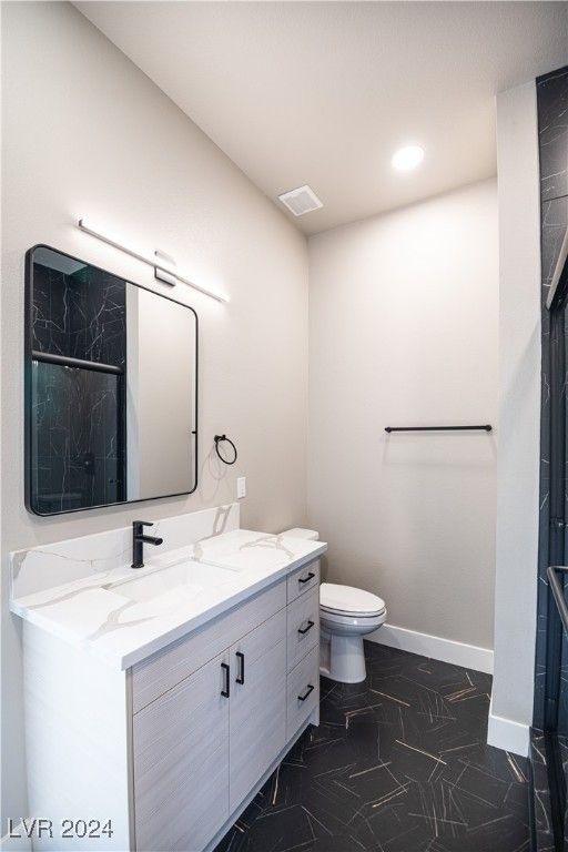 Bathroom, Dual Sink Vanities, Interior, Marble, Marble Walls, Recessed Lighting