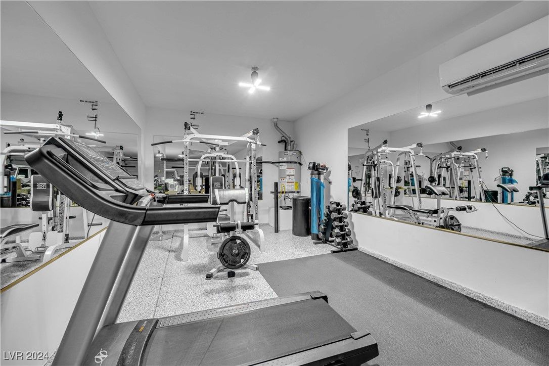 Fitness Equipment, Gym, Interior, Recessed Lighting