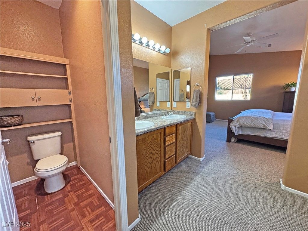 Bathroom, Bedroom, Dual Sink Vanities, Interior, Wood Texture Flooring