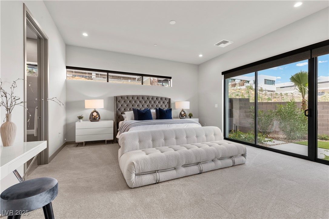 Bedroom, Interior, Recessed Lighting