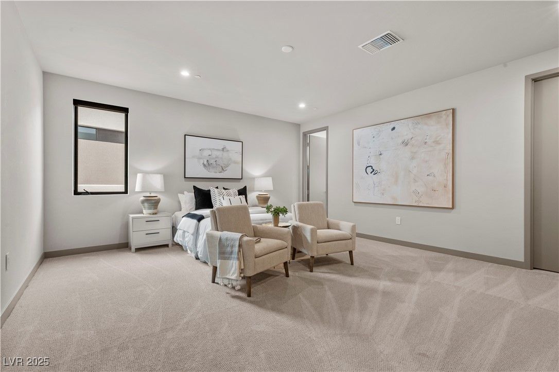 Bedroom, Interior, Recessed Lighting