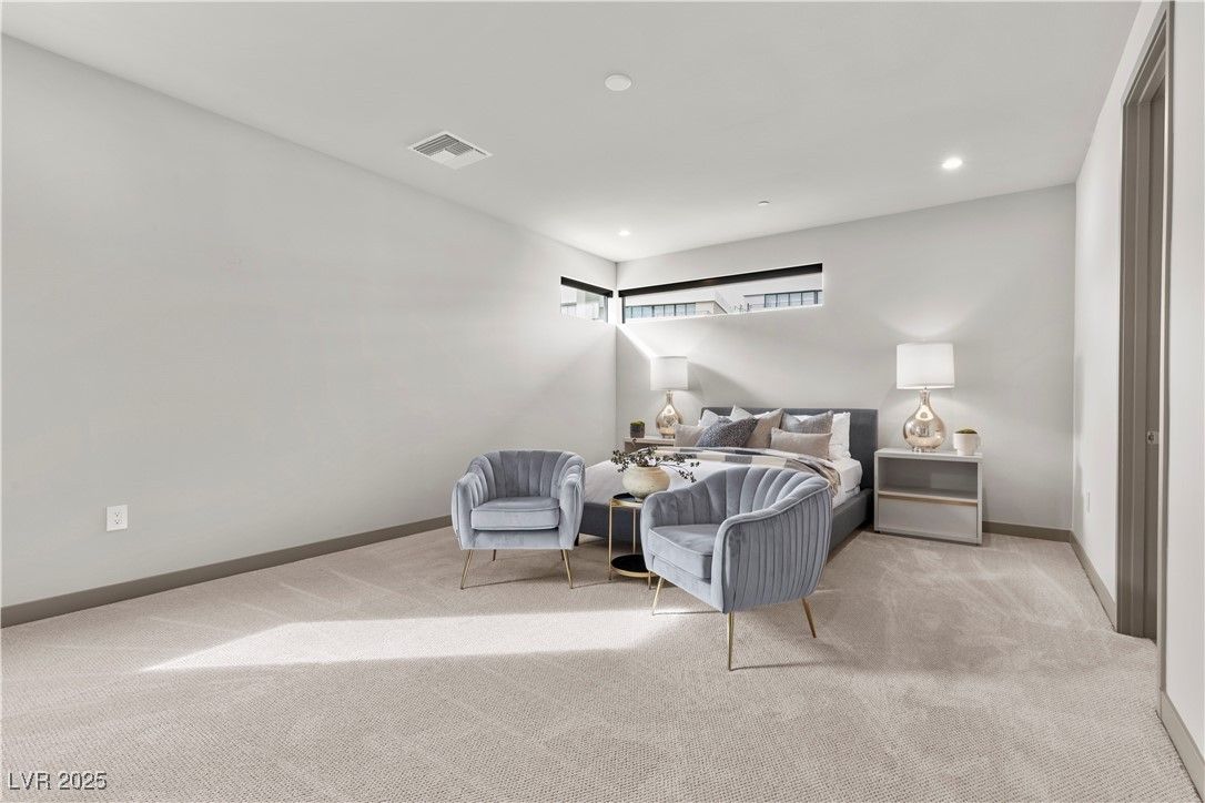 Bedroom, Interior, Recessed Lighting
