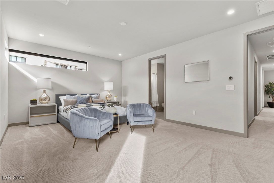 Bedroom, Interior, Recessed Lighting