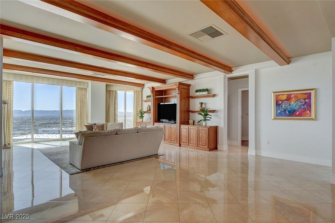 Interior, Living room, Water, Wooden Beams