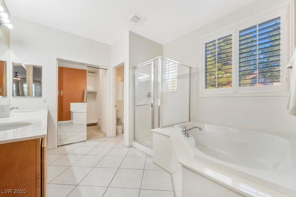 Bathroom, Dual Sink Vanities, Glass Shower, Interior