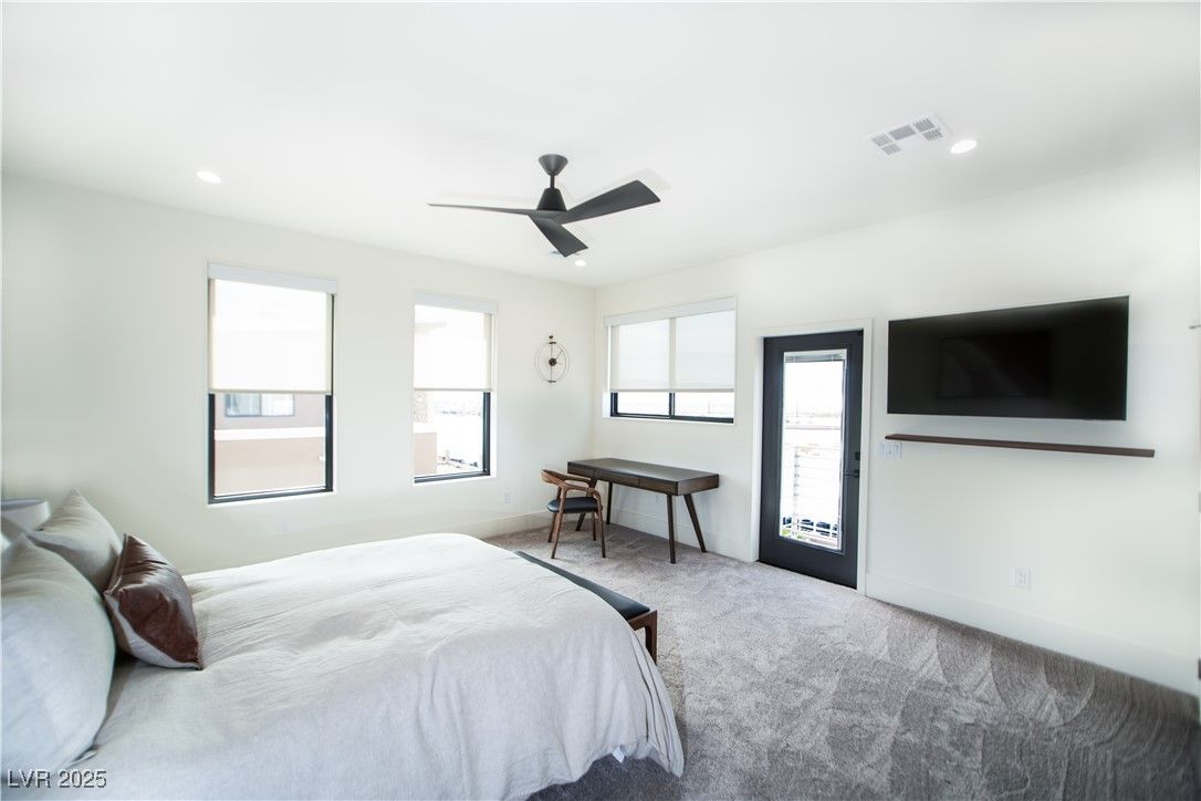 Bedroom, Interior, Recessed Lighting
