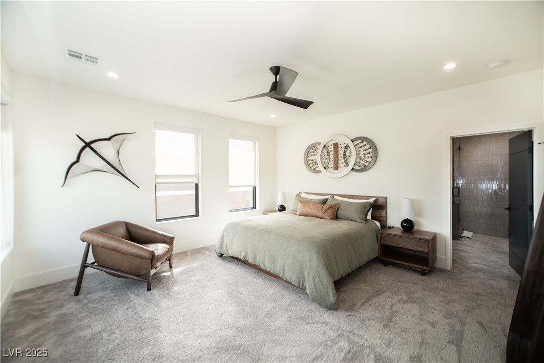 Bedroom, Interior, Recessed Lighting