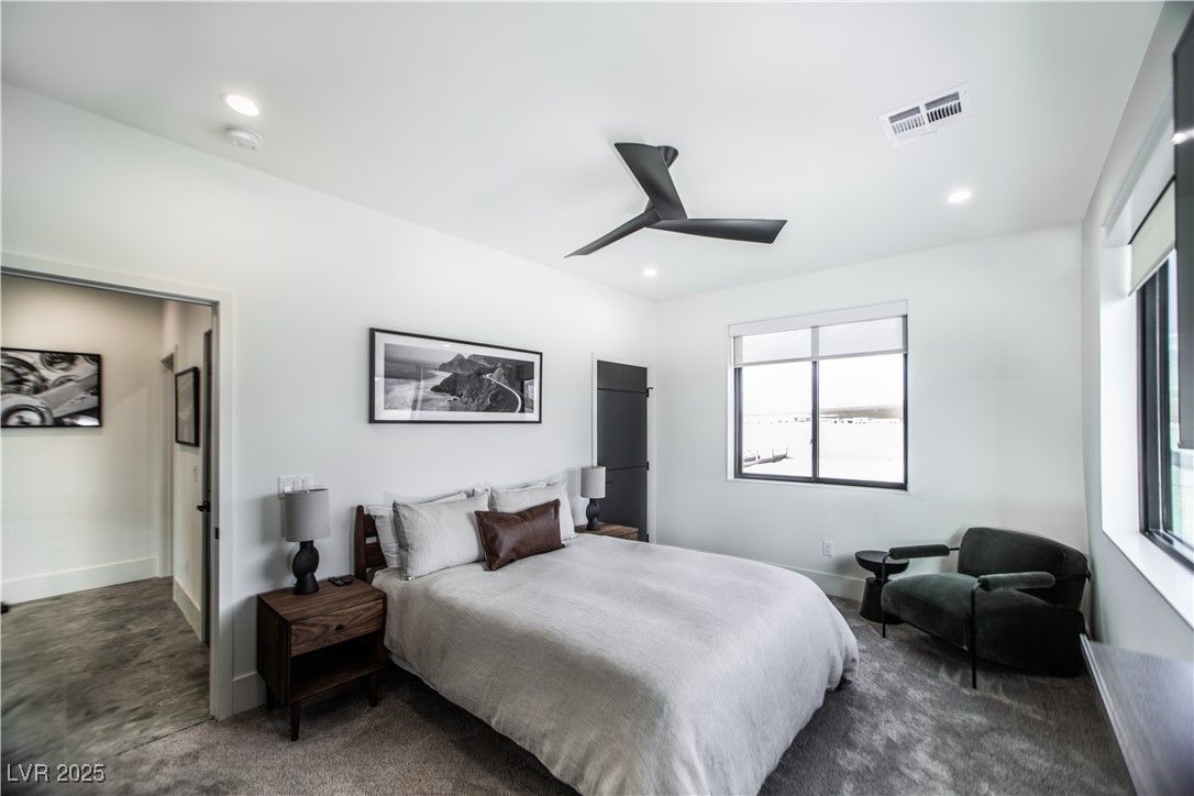 Bedroom, Interior, Recessed Lighting