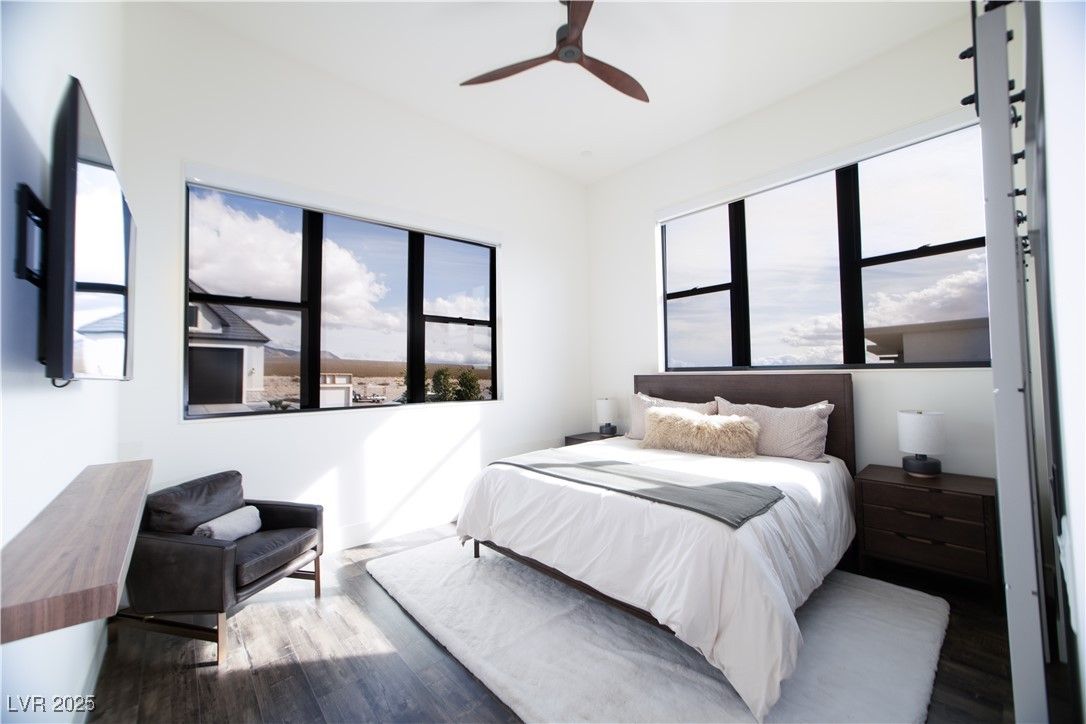 Bedroom, Interior, Water, Wood Texture Flooring