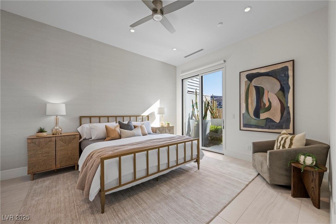 Bedroom, Interior, Recessed Lighting