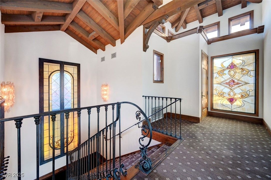 Chandelier, Interior, Wooden Beams, Wooden Ceilings