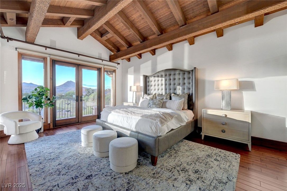 Bedroom, Interior, Wooden Beams, Wooden Ceilings, Wood Texture Flooring
