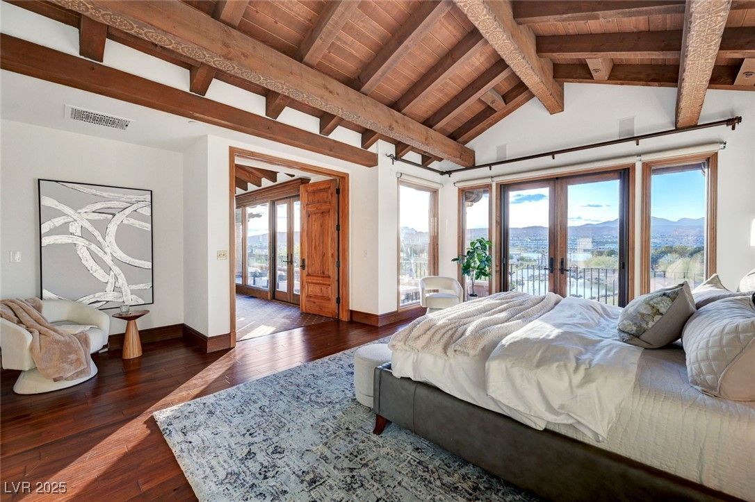 Bedroom, Interior, Wooden Beams, Wooden Ceilings, Wood Texture Flooring