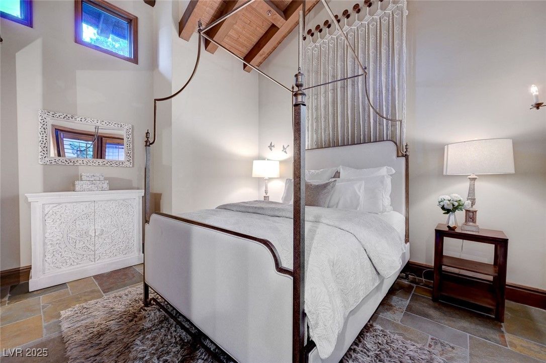 Bedroom, Interior, Wooden Beams, Wooden Ceilings