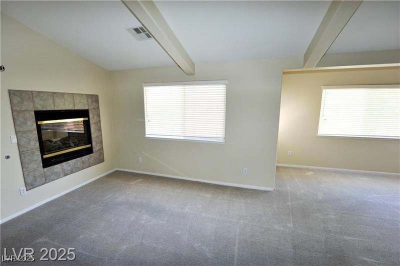 Empty room, Fireplace, Interior