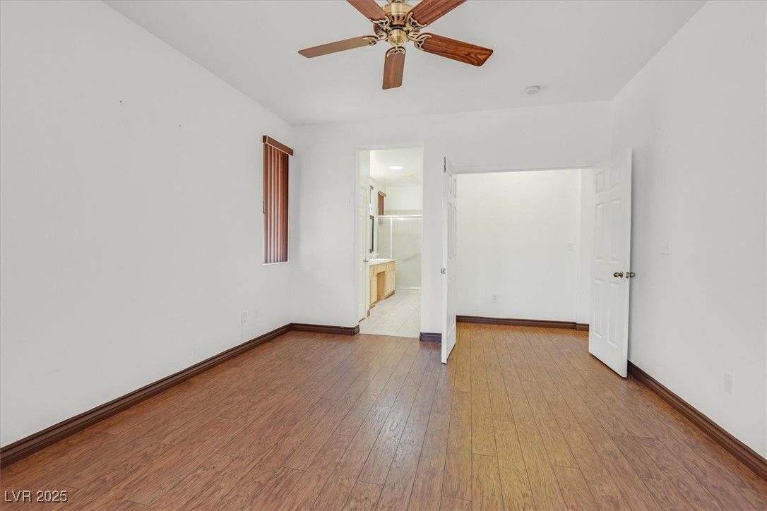 Bathroom, Empty room, Interior, Recessed Lighting, Wood Texture Flooring