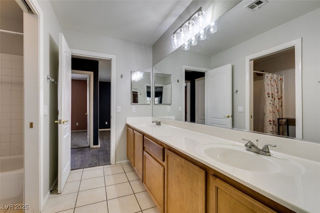 Bathroom, Dual Sink Vanities, Interior, Wood Texture Flooring