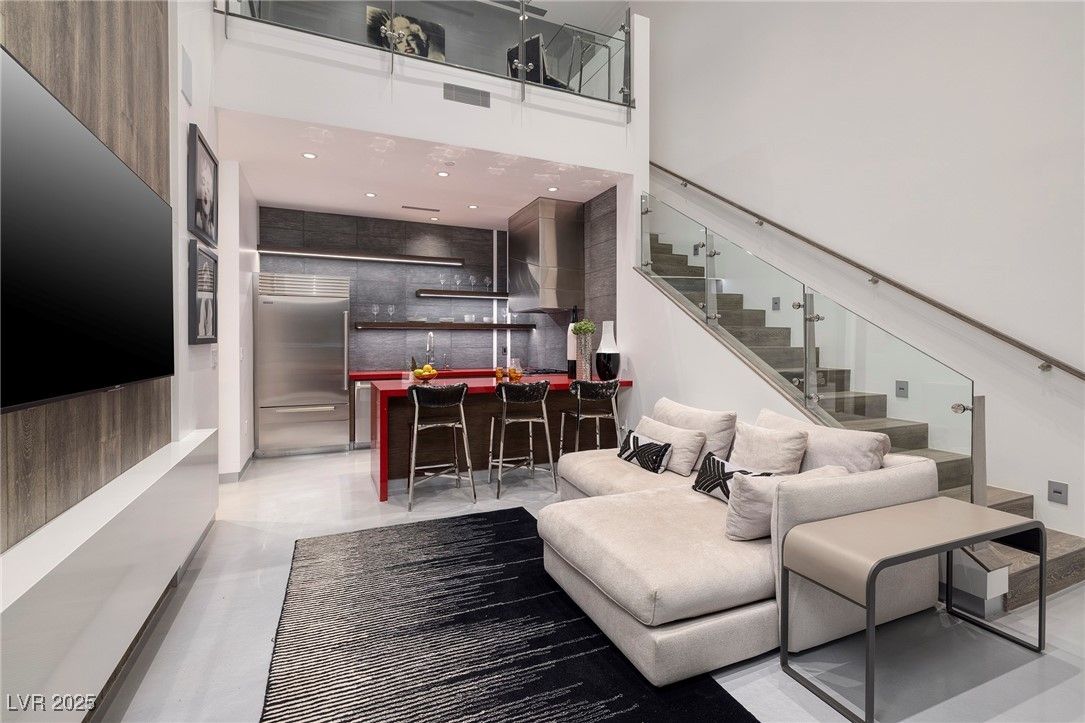 Interior, Kitchen, Living room, Recessed Lighting, Stainless Steel Appliances