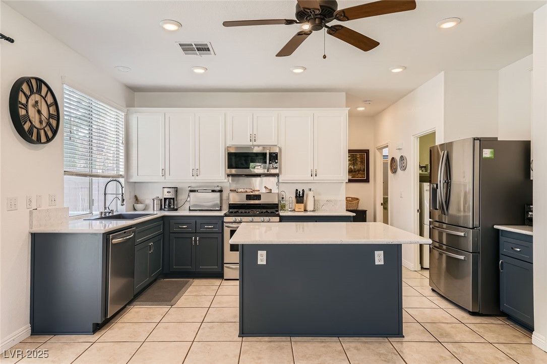 Interior, Kitchen, Recessed Lighting, Stainless Steel Appliances