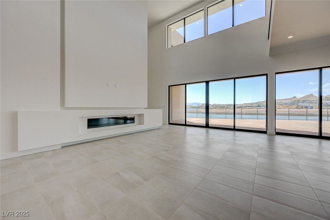 Empty room, Fireplace, Interior, Recessed Lighting, Water