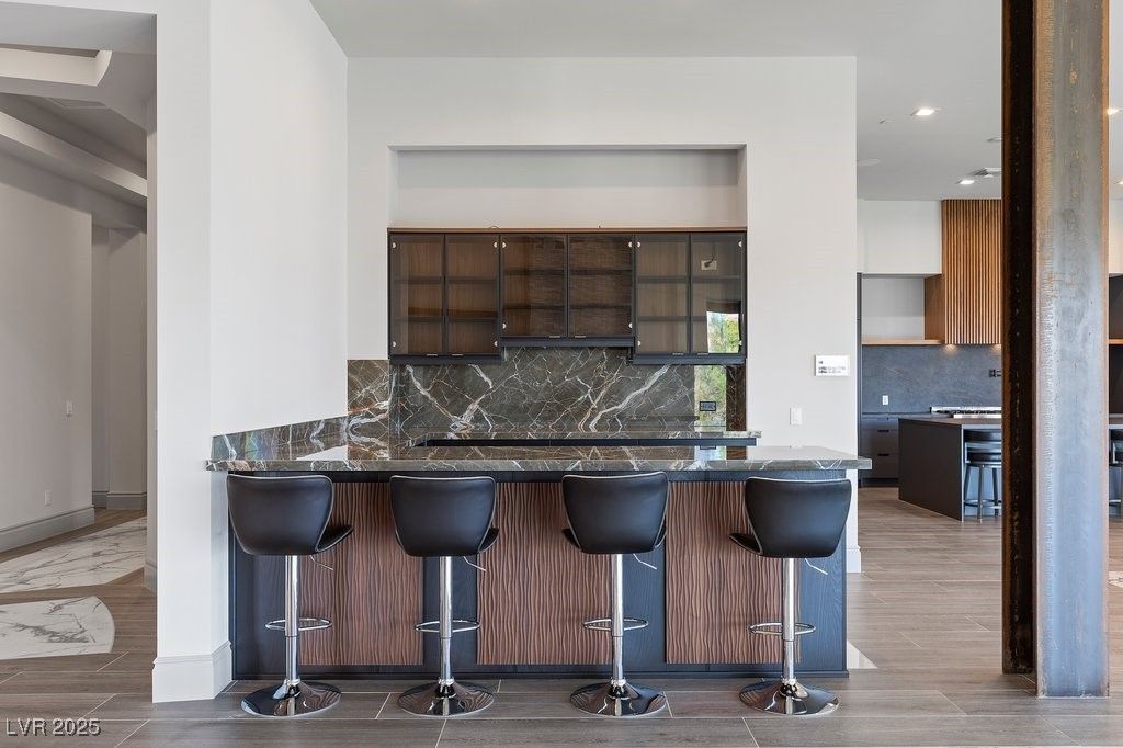 Interior, Kitchen, Marble, Marble Walls, Recessed Lighting