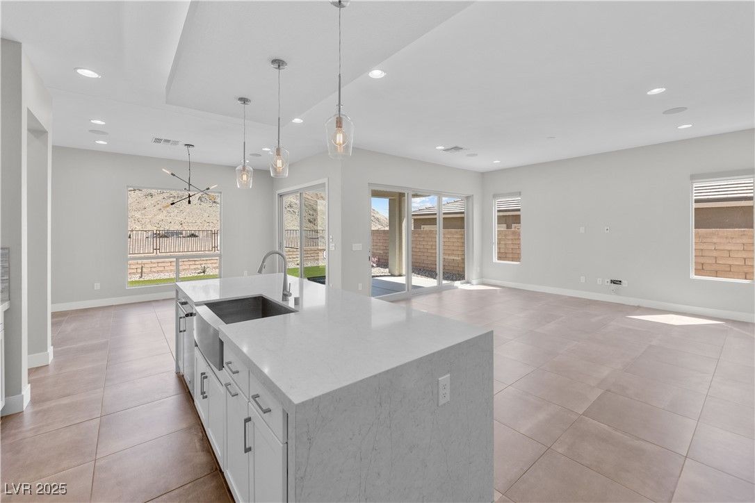 Interior, Kitchen, Pendant Lights, Recessed Lighting