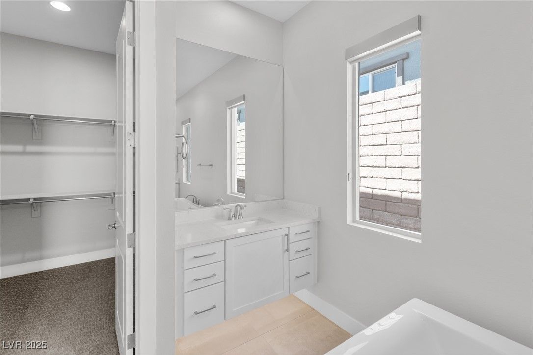 Bathroom, Interior, Recessed Lighting, Walk-in Closets