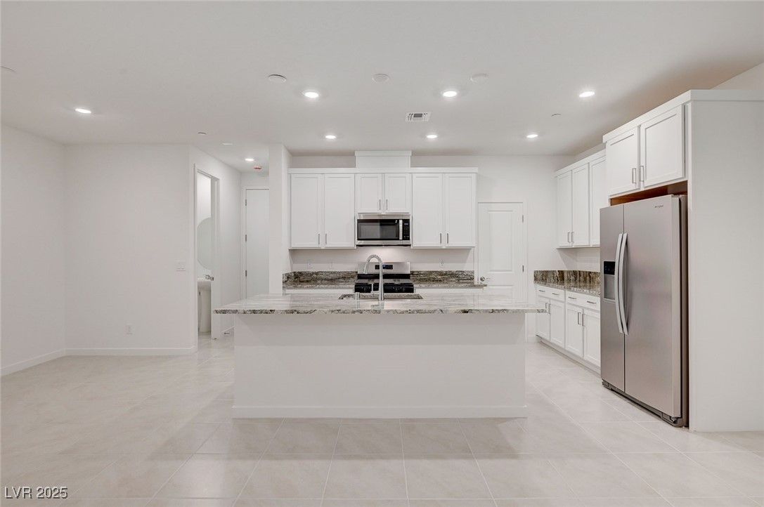 Interior, Kitchen, Recessed Lighting, Stainless Steel Appliances