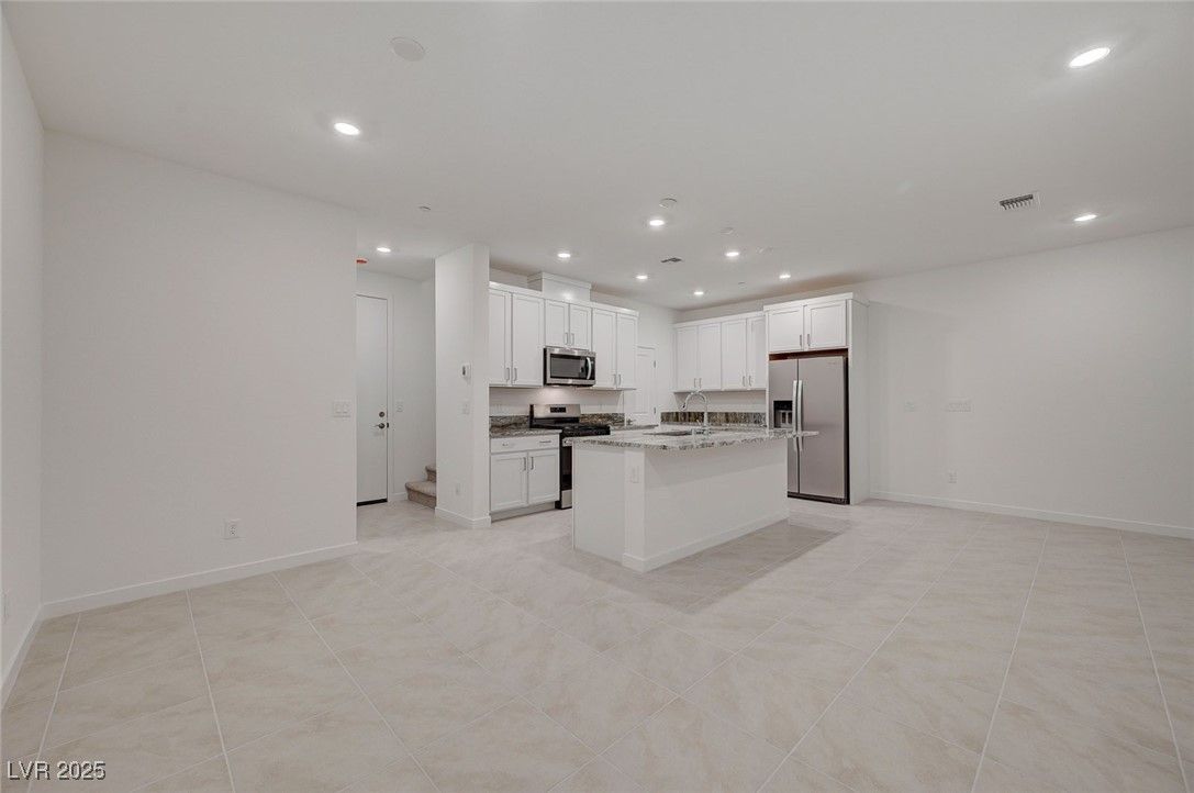 Interior, Kitchen, Recessed Lighting, Stainless Steel Appliances