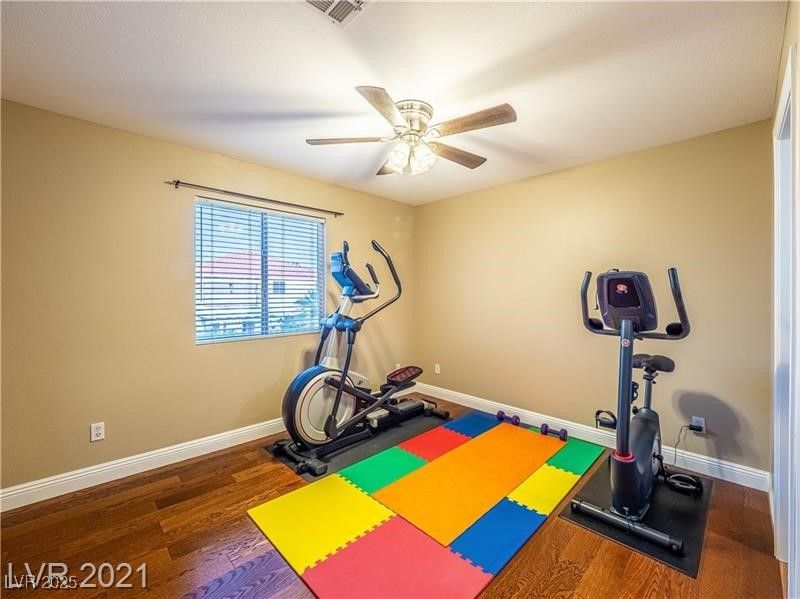 Fitness Equipment, Interior, Wood Texture Flooring