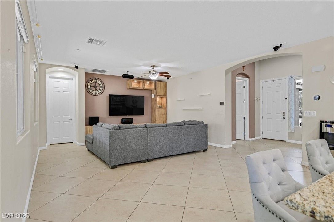 Interior, Living room, Recessed Lighting