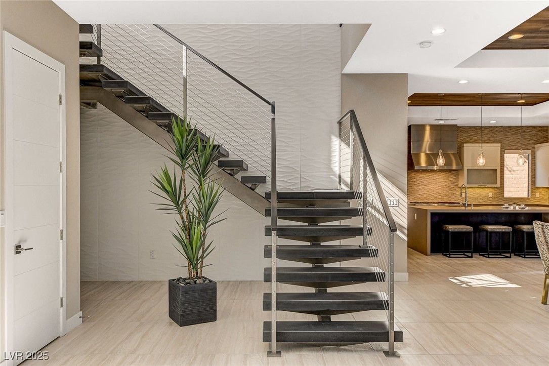 Interior, Kitchen, Pendant Lights, Recessed Lighting, Stainless Steel Appliances