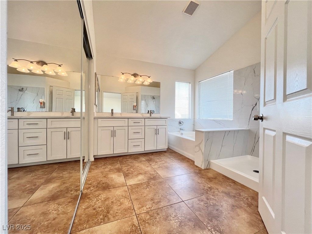 Bathroom, Dual Sink Vanities, Interior, Marble Walls