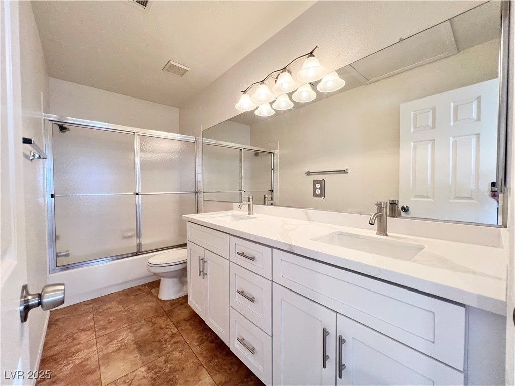 Bathroom, Dual Sink Vanities, Glass Shower, Interior