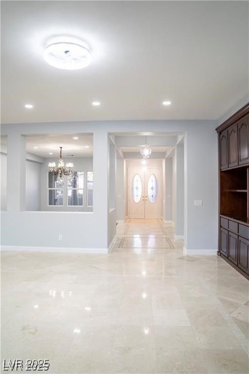 Chandelier, Interior, Recessed Lighting