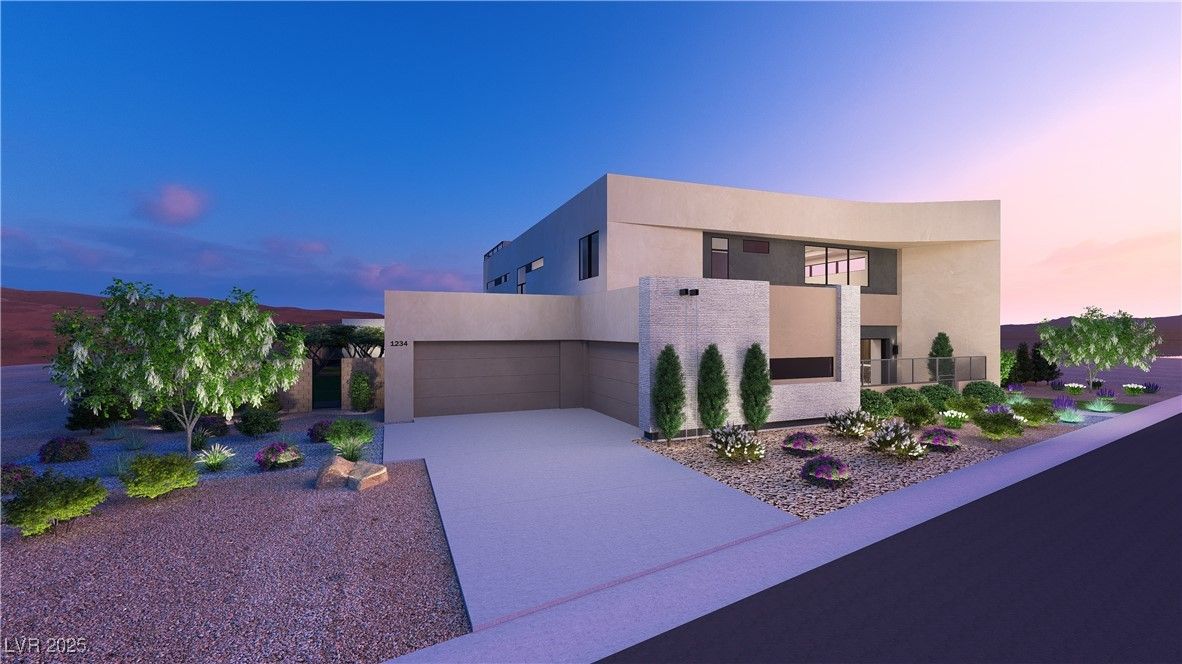 Attached, Exterior, Facade, Modern
