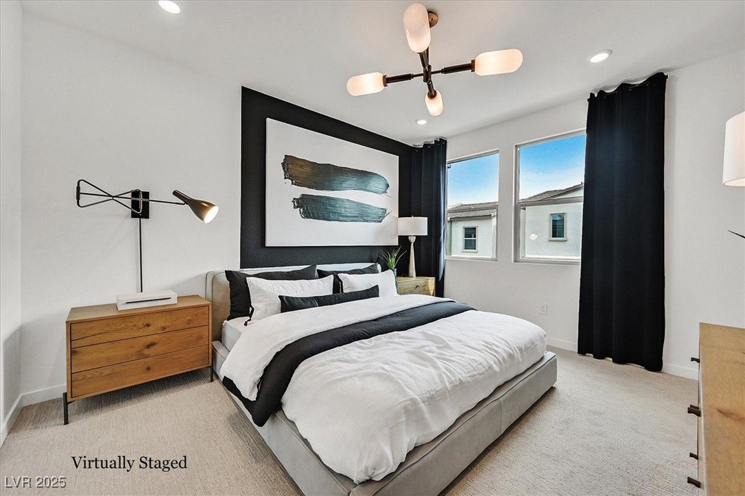 Bedroom, Interior, Recessed Lighting
