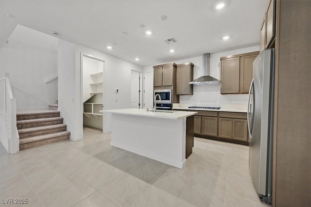 Interior, Kitchen, Recessed Lighting, Stainless Steel Appliances