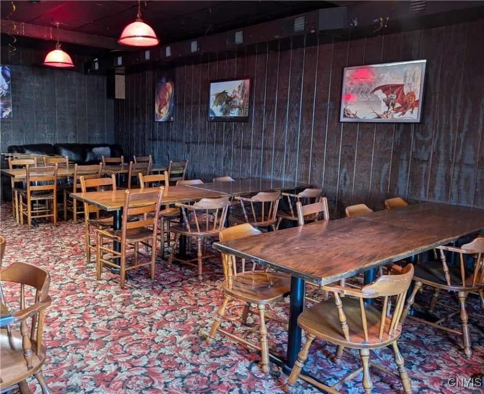 Dining room, Interior, Pendant Lights