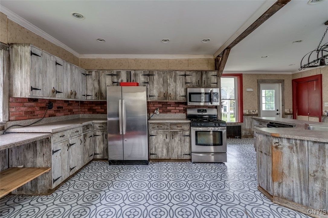Interior, Kitchen, Recessed Lighting, Stainless Steel Appliances