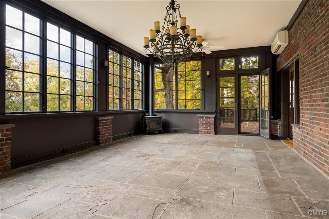 Chandelier, Interior, Stone Walls